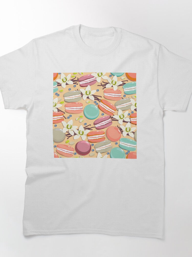 Macaron and vanilla, Light orange background Classic T-Shirt