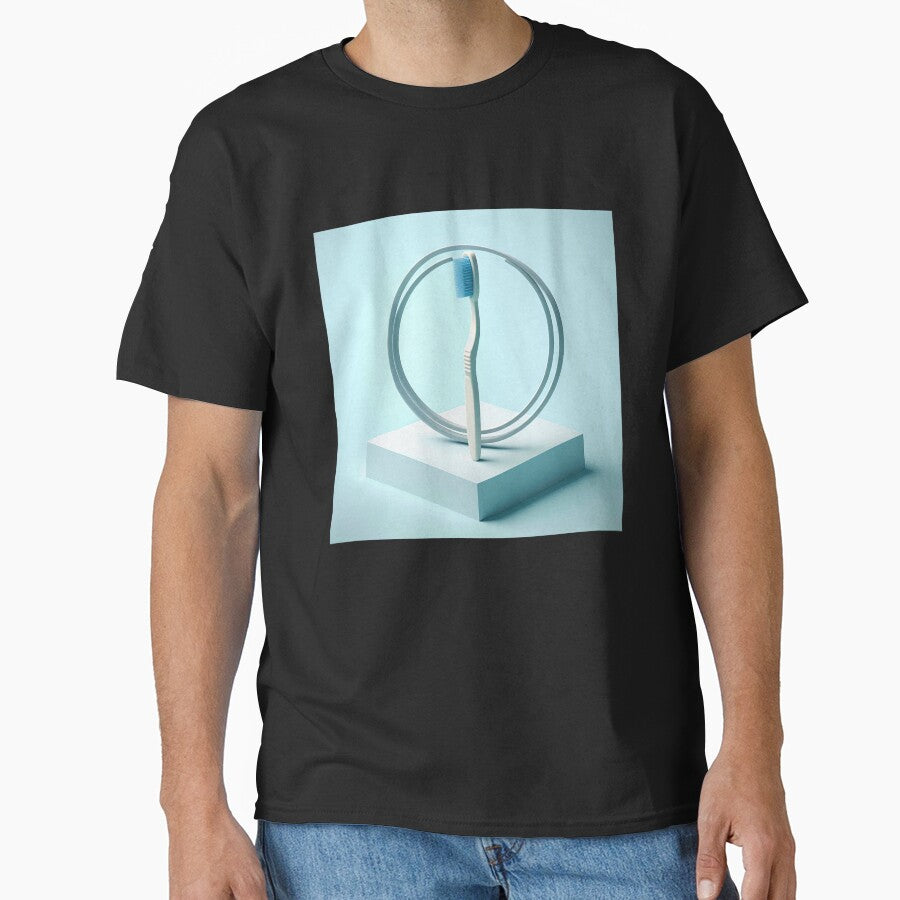Toothbrush Minimalism Art Style Classic T-Shirt