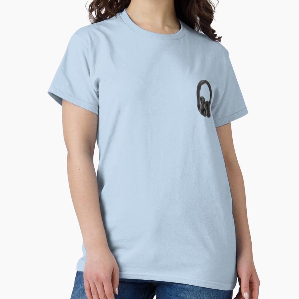 Headphones Realistic Classic T-Shirt